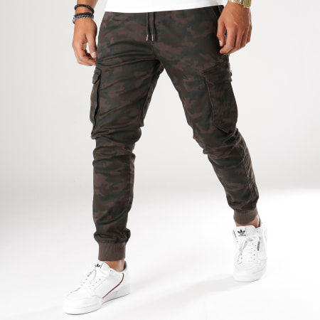 Reell Jeans - Jogger Pant Reflex Rib Vert Kaki Camouflage Noir
